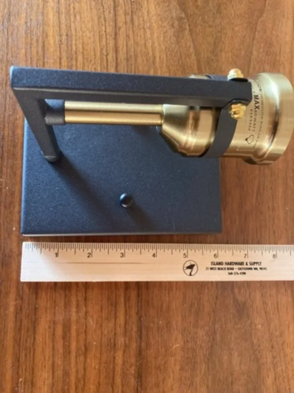 Black And Gold Single Light Wall Sconce Modern